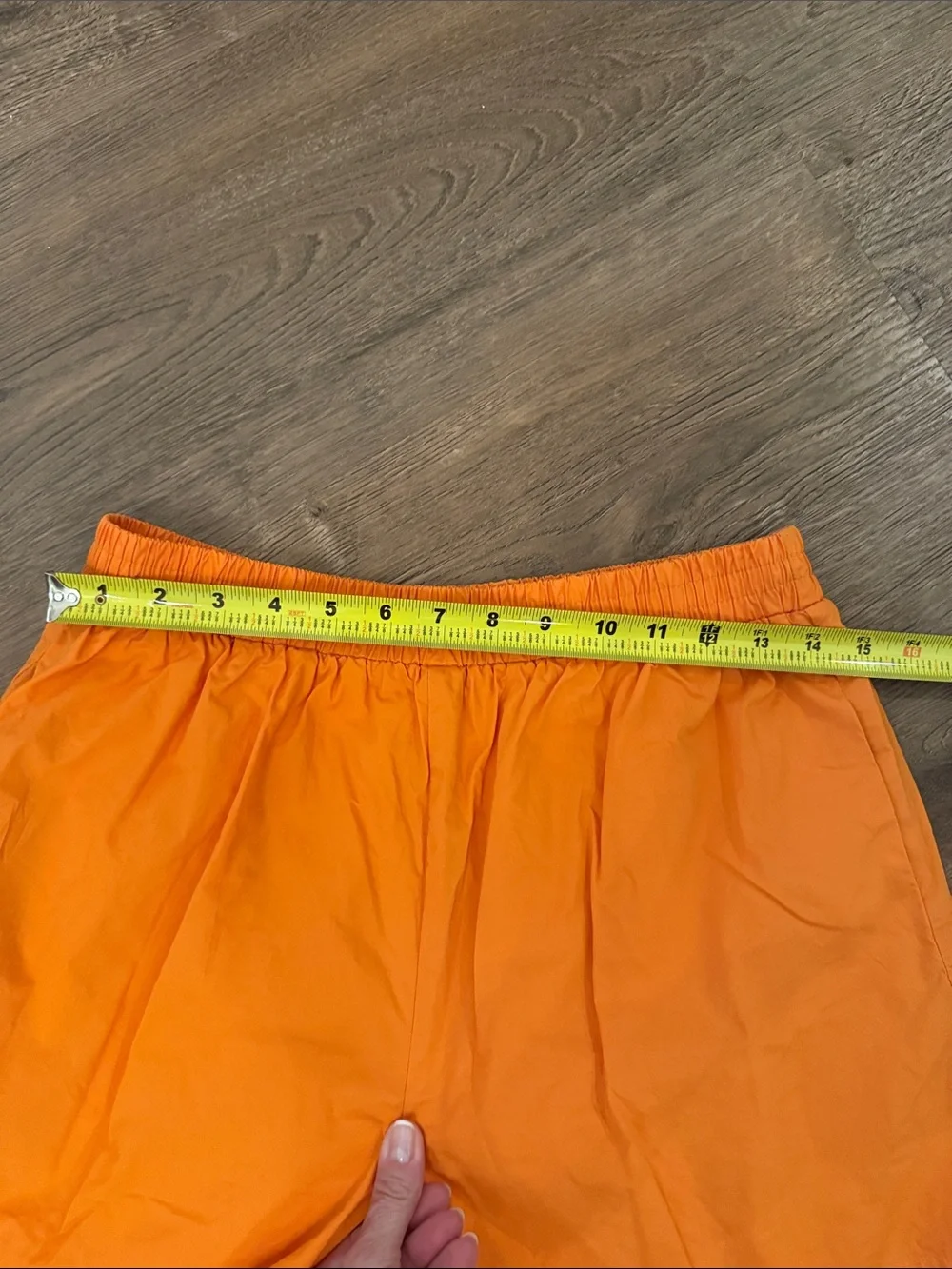 GREY LAB Orange Button-Up Shirt with Matching Orange Shorts Set Size Medium